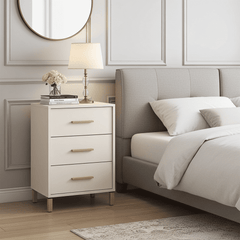 Granada Cashmere And Artisan Oak Effect Bedside Table