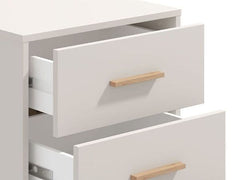 Granada Cashmere And Artisan Oak Effect Bedside Table