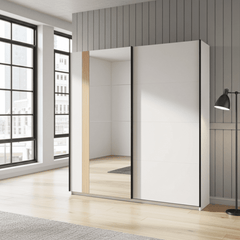 Granada Cashmere And Artisan Oak Effect Sliding Door Wardrobe 220cm