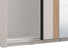 Granada Cashmere And Artisan Oak Effect Sliding Door Wardrobe 220cm