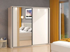 Granada Cashmere And Artisan Oak Effect Sliding Door Wardrobe 220cm