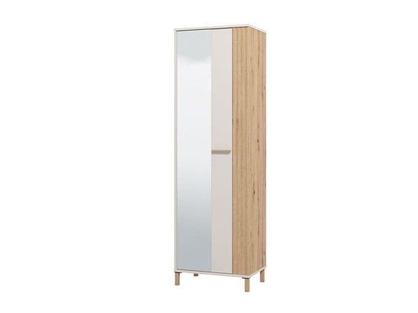 Granada Cashmere And Artisan Oak Effect Slim Narrow Wardrobe