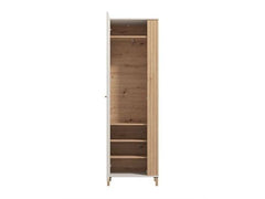 Granada Cashmere And Artisan Oak Effect Slim Narrow Wardrobe