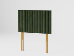 Grant Headboard 60 cm - Plush Velvet - Forest Green