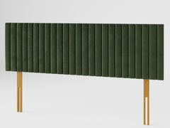 Grant Headboard 60 cm - Plush Velvet - Forest Green