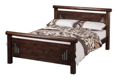 Hamilton Pine Headboard and High Foot End Wooden Bed Frame