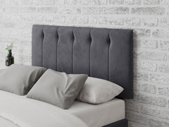 Hepburn Headboard 60 cm - Plush Velvet - Steel