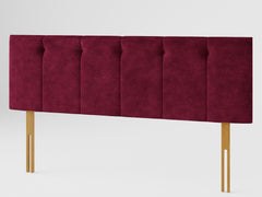 Hepburn Headboard 60 cm - Kimiyo Linen - Bordeaux