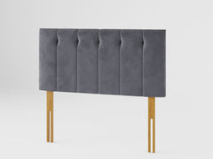 Hepburn Headboard 60 cm - Plush Velvet - Steel