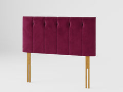 Hepburn Headboard 60 cm - Plush Velvet - Berry