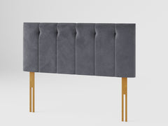 Hepburn Headboard 60 cm - Plush Velvet - Steel