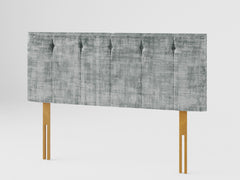 Hepburn Headboard 60 cm - Distressed Velvet - Platinum