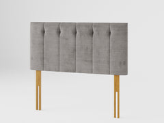 Hepburn Headboard 60 cm - Firenza Velour - Silver