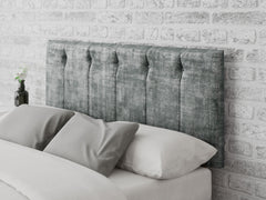 Hepburn Headboard 60 cm - Distressed Velvet - Platinum