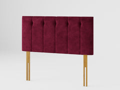 Hepburn Headboard 60 cm - Kimiyo Linen - Bordeaux