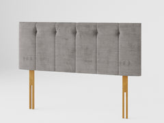 Hepburn Headboard 60 cm - Firenza Velour - Silver