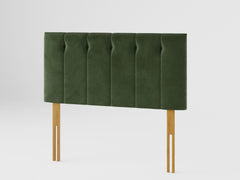 Hepburn Headboard 60 cm - Plush Velvet - Forest Green