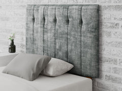 Hepburn Headboard 80 cm - Distressed Velvet - Platinum