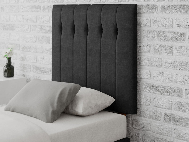 Hepburn Headboard 80 cm - Malham Weave - Ebony
