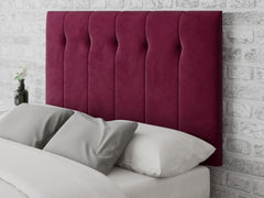 Hepburn Headboard 80 cm - Plush Velvet - Berry
