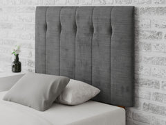 Hepburn Headboard 80 cm - Firenza Velour - Charcoal