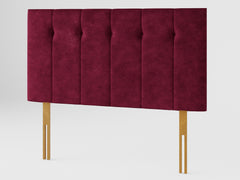Hepburn Headboard 80 cm - Kimiyo Linen - Bordeaux