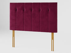 Hepburn Headboard 80 cm - Plush Velvet - Berry
