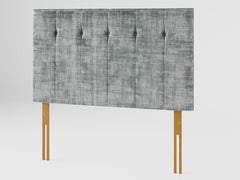 Hepburn Headboard 80 cm - Distressed Velvet - Platinum