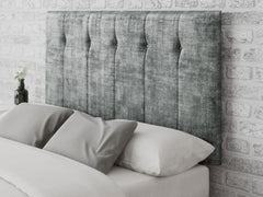 Hepburn Headboard 80 cm - Distressed Velvet - Platinum