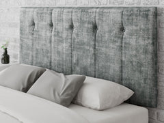 Hepburn Headboard 80 cm - Distressed Velvet - Platinum