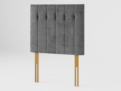 Hepburn Headboard 80 cm - Firenza Velour - Charcoal
