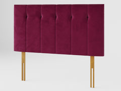 Hepburn Headboard 80 cm - Plush Velvet - Berry