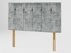 Hepburn Headboard 80 cm - Distressed Velvet - Platinum