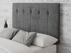 Hepburn Headboard 80 cm - Firenza Velour - Charcoal