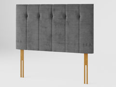 Hepburn Headboard 80 cm - Firenza Velour - Charcoal