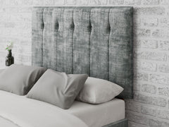 Hepburn Headboard 80 cm - Distressed Velvet - Platinum