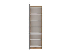 Hudson Grey And Oak Effect Tall 60cm 3 Door Kitchen Larder Unit Pantry Cupboard