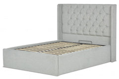 Diamond Wing Bed Frame With Ottoman Gas Lift Storage Option Low End