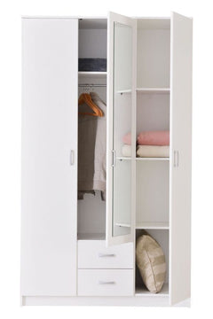 Kano White 3 Door Wardrobe