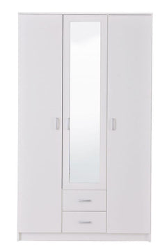 Kano White 3 Door Wardrobe