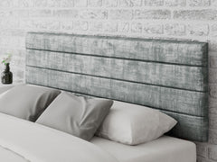 Kelly Headboard 60 cm - Distressed Velvet - Platinum