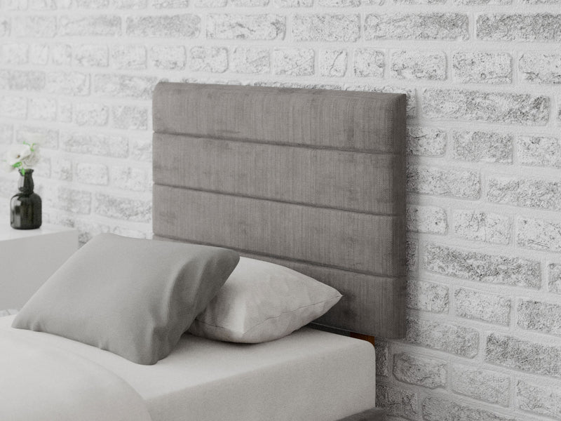 Kelly Headboard 60 cm - Firenza Velour - Silver