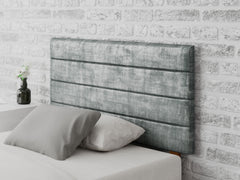 Kelly Headboard 60 cm - Distressed Velvet - Platinum
