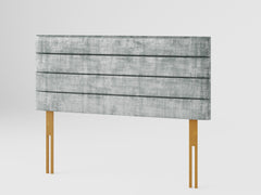 Kelly Headboard 60 cm - Distressed Velvet - Platinum