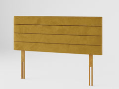 Kelly Headboard 60 cm - Plush Velvet - Ochre