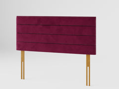 Kelly Headboard 60 cm - Plush Velvet - Berry
