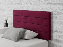 Kelly Headboard 60 cm - Plush Velvet - Berry