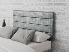 Kelly Headboard 60 cm - Distressed Velvet - Platinum