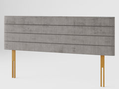 Kelly Headboard 60 cm - Firenza Velour - Silver