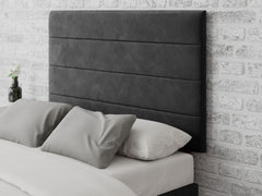 Kelly Headboard 80 cm - Plush Velvet - Ebony